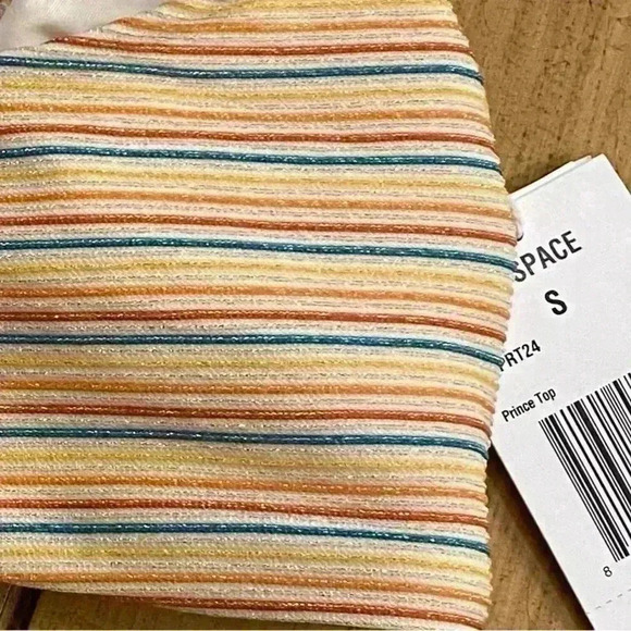 L*Space New Rainbow Shimmer Sports Bralette small - Picture 7 of 11